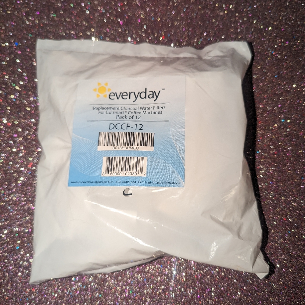 everday charcoal water filters pack of 12 cuisinart coffee maker